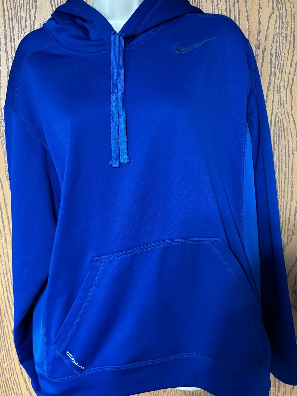Nike Royal Blue Hooded Pullover with Swoosh